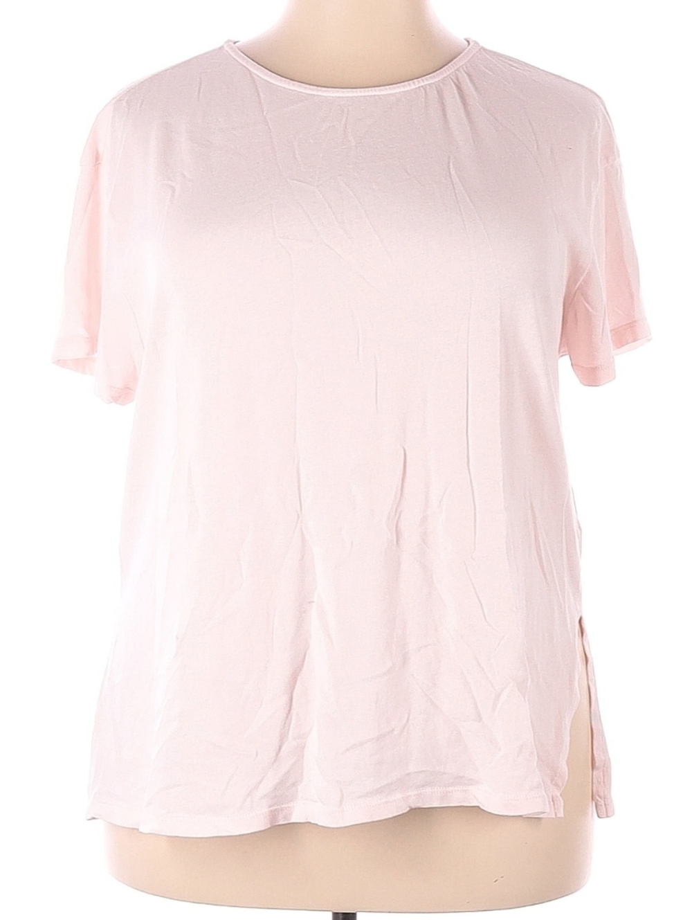 Organic Cotton Threads 4 Thought Tee Blush Pink Short Sleeve Plus Size XXL EUC